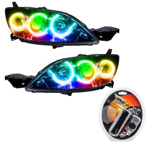 Mazda 3 Headlight Assembly - ORACLE Lighting - SMD Halogen Style, ColorSHIFT - `04-`09